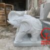 Tượng voi phong thủy bằng đá trắng
