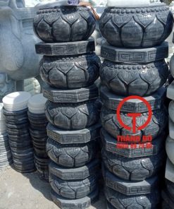 Chân tảng kê cột nhà đá đen