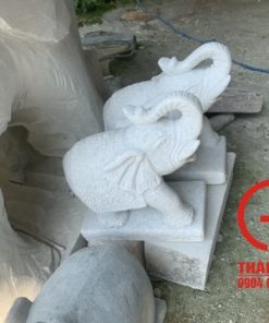Tượng voi đá cao 40cm