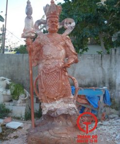 Tượng Tứ Đại Thiên Vương đá đỏ