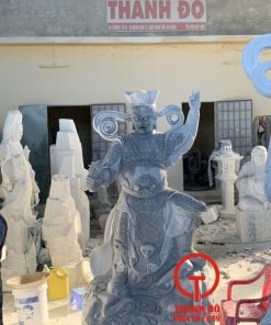 Tượng Tứ Đại Thiên Vương đá xám